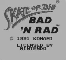 Image n° 4 - screenshots  : Skate or Die - Bad 'N Rad